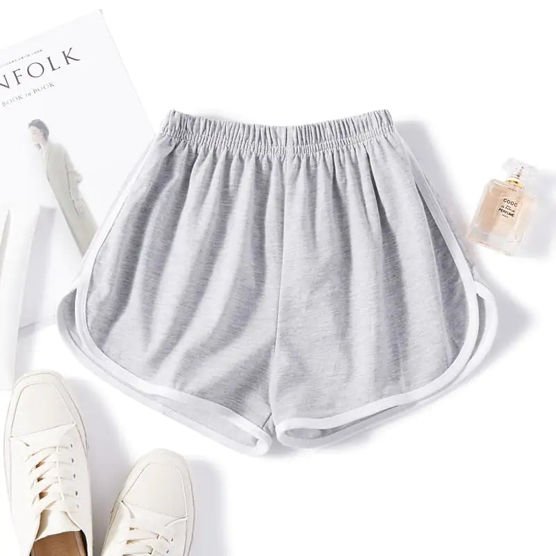 Women's High Waist Three-Quarter Sports Shorts