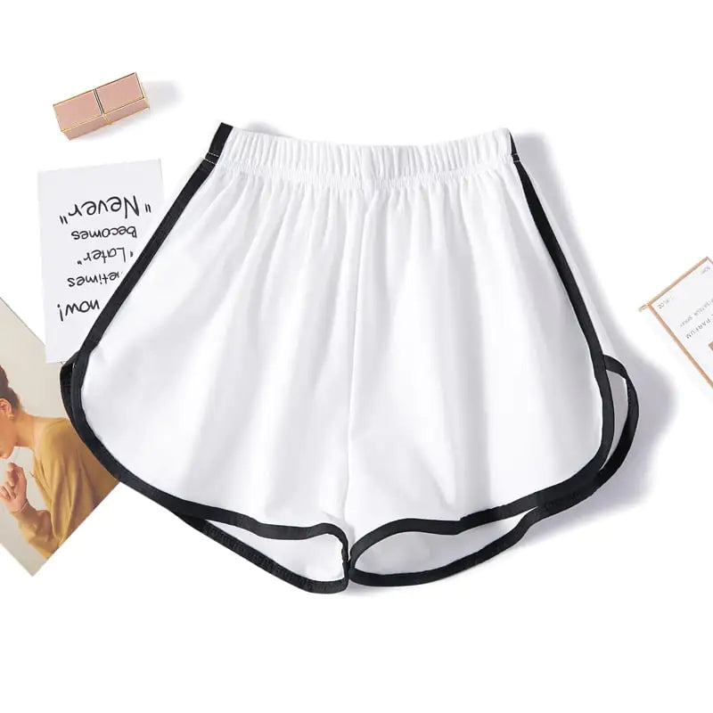 Women's High Waist Three-Quarter Sports Shorts