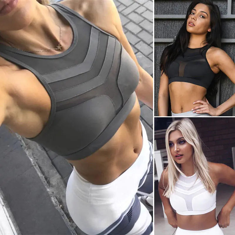 Workout Tank Top and Sports Bra for Running