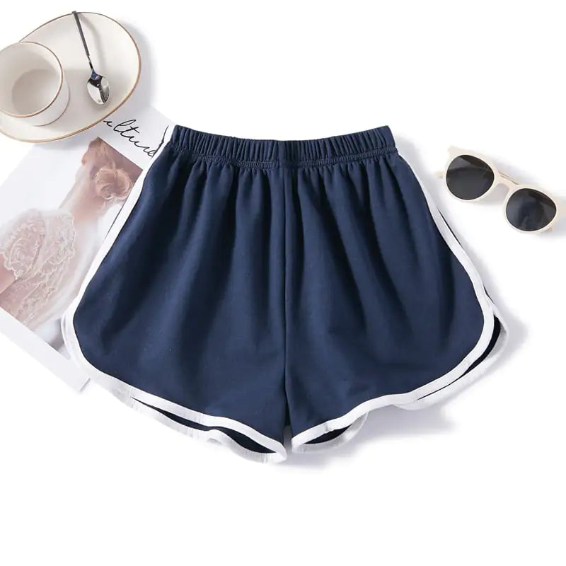 Women's High Waist Three-Quarter Sports Shorts