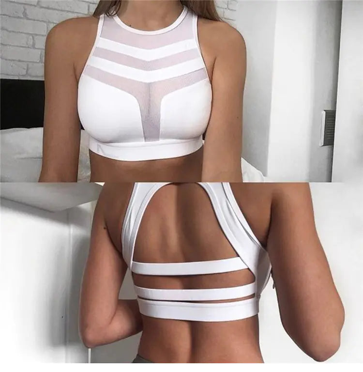 Workout Tank Top and Sports Bra for Running