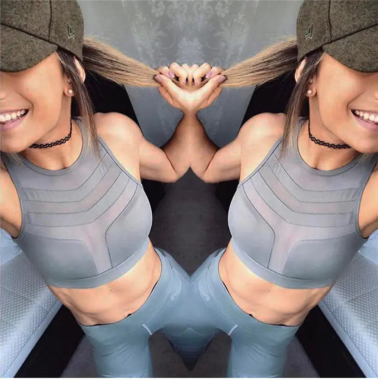 Workout Tank Top and Sports Bra for Running